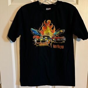 Anvil Black Kids T-Shirt with Las Vegas Car Graphic
